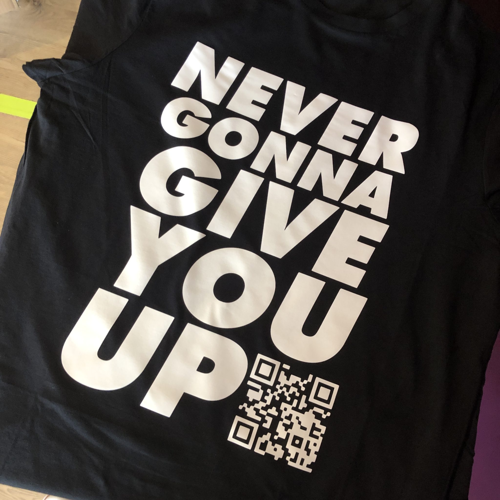 Never Gonna Give You Up - Iron X Clothing